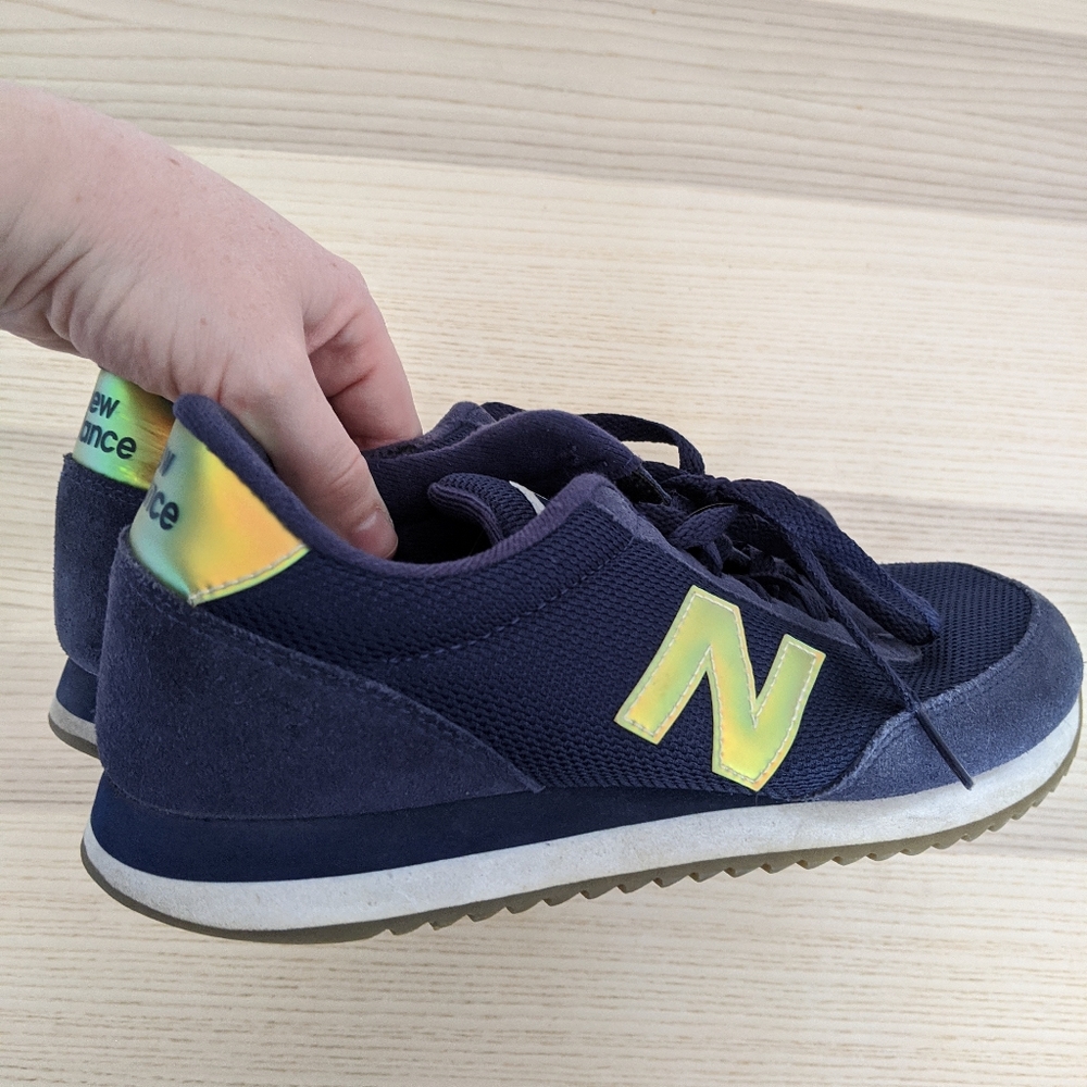 New Balance 501 In Navy Blue/Gold Chrome - Gem
